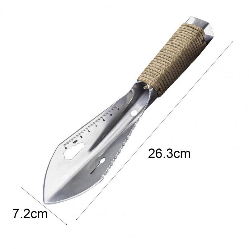 Lauko kastuvas Didelio atsparumo deformaciją stabdantis nerūdijančio plieno kempingas Mažas kastuvas stovyklavimui