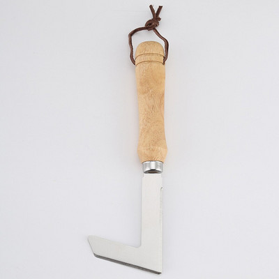 Mâner din lemn Instrument de grădină din oțel inoxidabil Bricolaj Cuțit pentru buruieni de grădină Instrumente de transplant de întreținere a plantelor de semănat