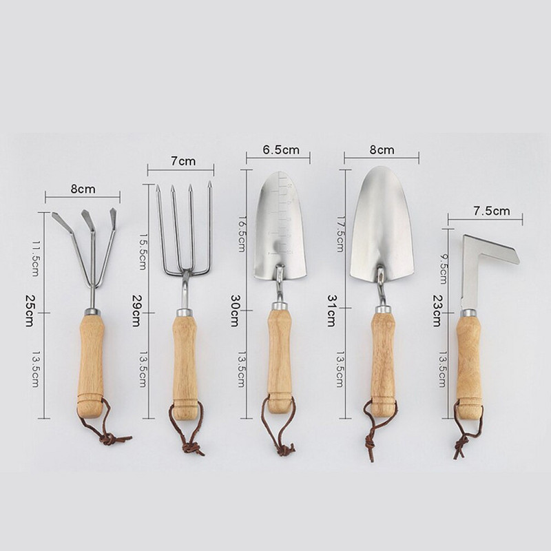 Mâner din lemn Instrument de grădină din oțel inoxidabil Bricolaj Cuțit pentru buruieni de grădină Instrumente de transplant de întreținere a plantelor de semănat