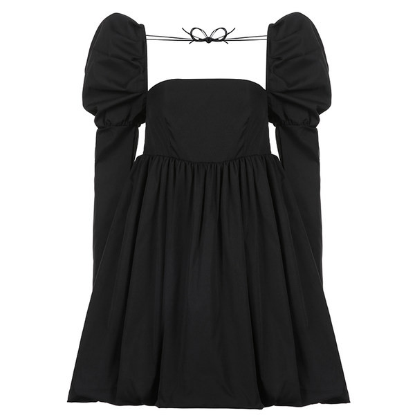 Rochie de dama in negru si galben