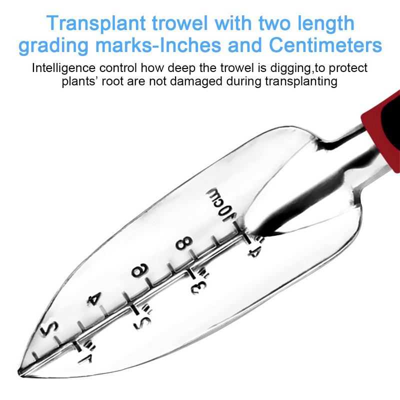 Sodo įrankių rinkinys iš nerūdijančio plieno rankinių sodo įrankių rinkinį sudaro rankinė mentele persodinimo mentele ir kultivatoriaus rankinis grėblys