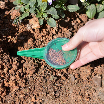 Сеялка за семена на растения Регулируема ръчна сеялка за цветя Градина Многофункционални градински аксесоари Преносим инструмент