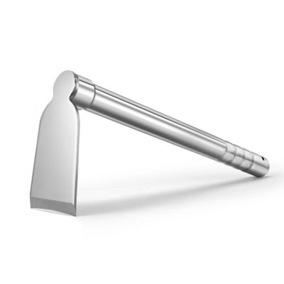 Unealtă de mână cu sapă de grădină din oțel inoxidabil, sapă și cultivator cu 3 dinte, unealtă de grădinărit cu două capete, plivire, săpat, însămânțare multifuncțională