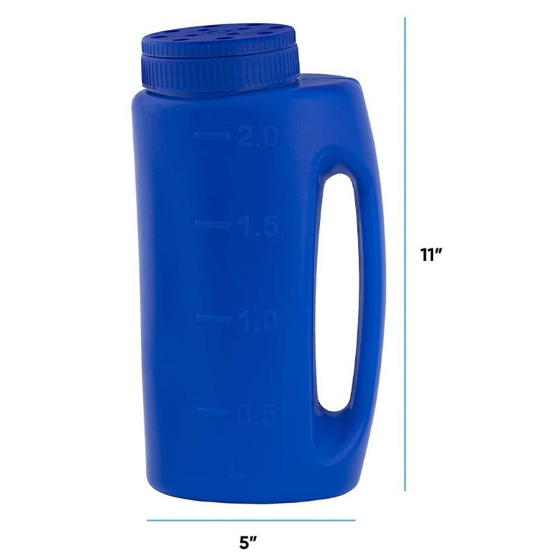 Rozmetadlo semien Plastová sejačka 75 oz (2 l) Dávkovač soli Fľaša na kvetinové semená Záhradné hnojivo Nástroj na roztápanie ľadu Lopata Rýľ