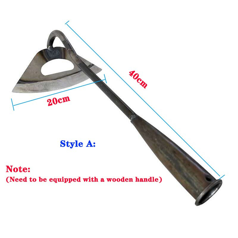 Grebla de plivire cu sapă goală din oțel Plantarea de legume Fermă Grădină Instrument de agricultură Accesorii pentru plivitul