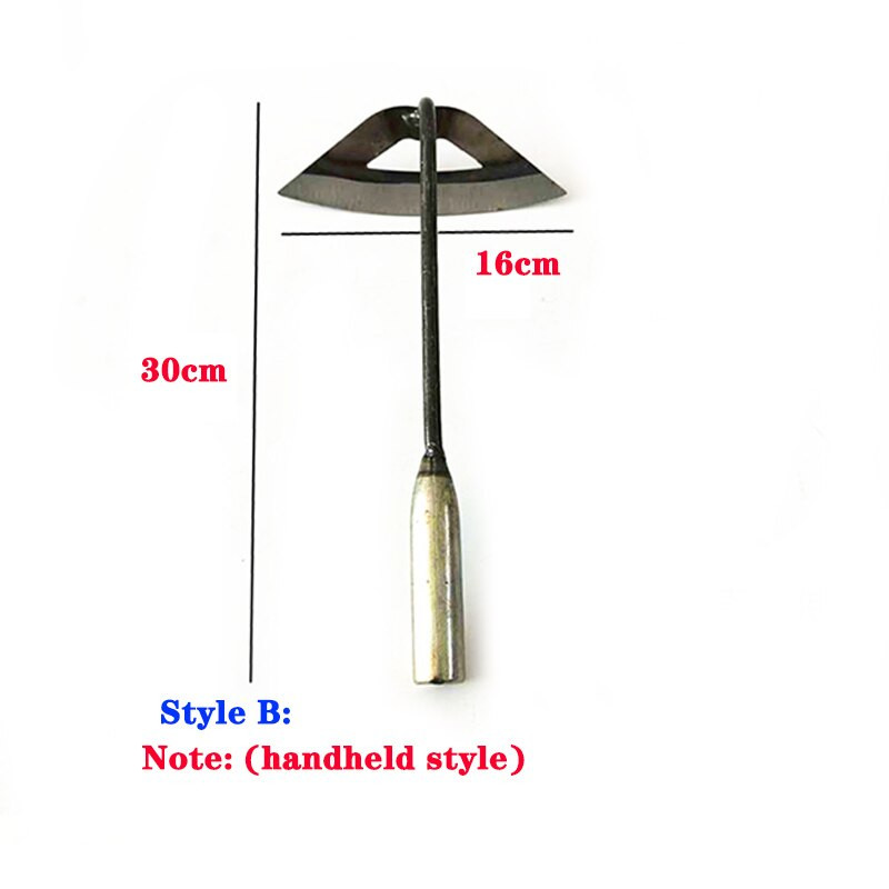 Grebla de plivire cu sapă goală din oțel Plantarea de legume Fermă Grădină Instrument de agricultură Accesorii pentru plivitul