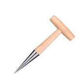 Perforatoare din oțel inoxidabil, din lemn, cultivare durabilă, migrație în aer liber, scroafă, mâner din lemn, unelte practice de grădină.