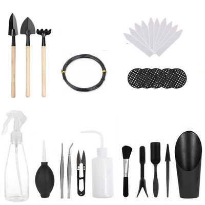 Sodo įrankių rinkinys vazoninės žirklės Purškimo butelis sodinukų atidarytuvas Laistymas Dirvožemis Kastuvas Vazoninis genėjimo cilindras Kastuvas