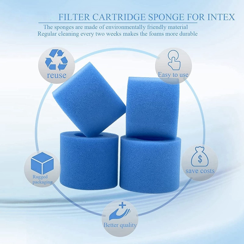 Cartuș de burete tip VI pentru Coleman SaluSpa pentru Bestway Spa Filtru de schimb pentru SaluSpa pentru pompa de filtru Lay-Z Spa