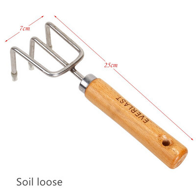 4vnt Namų sodo įrankių rinkinys Rankinis mentele Bonsai Kastuvas grėblys kultivatorius Lietas iš nerūdijančio plieno lauko sodo persodinimo įrankiai