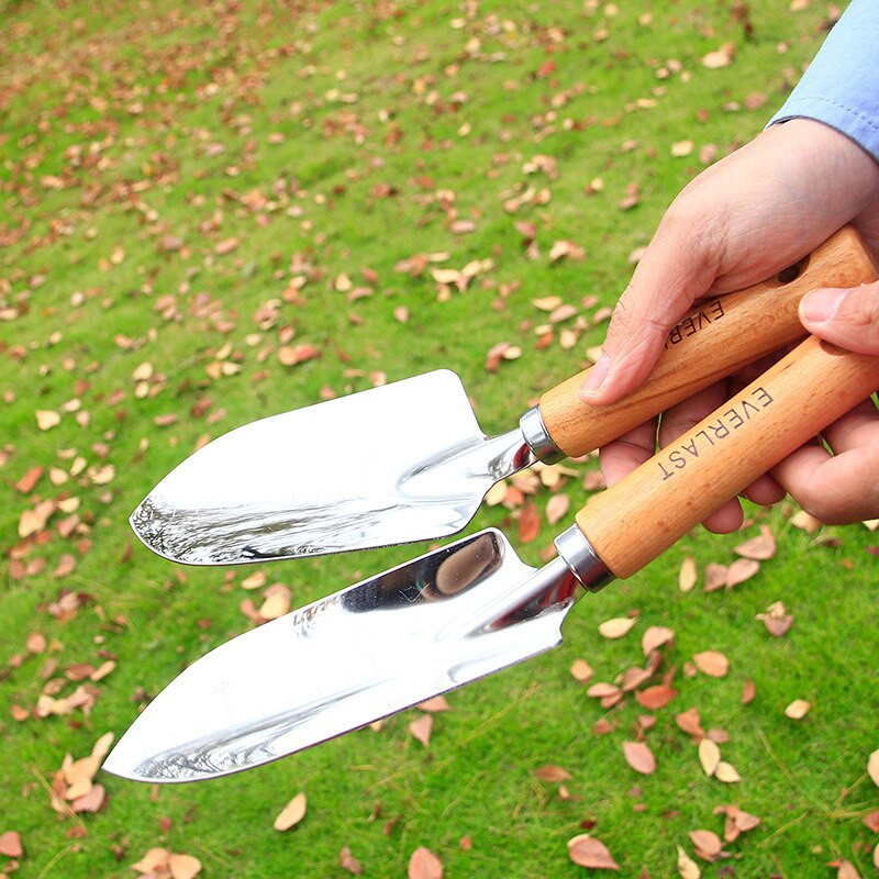 4vnt Namų sodo įrankių rinkinys Rankinis mentele Bonsai Kastuvas grėblys kultivatorius Lietas iš nerūdijančio plieno lauko sodo persodinimo įrankiai