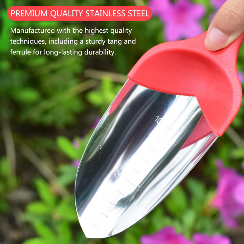 Naujas nerūdijančio plieno sodo kastuvas gėlių sodinimo kastuvas sodo plastikinė rankena Sodo rankiniai įrankiai Tao Hua Yuan įrankiai