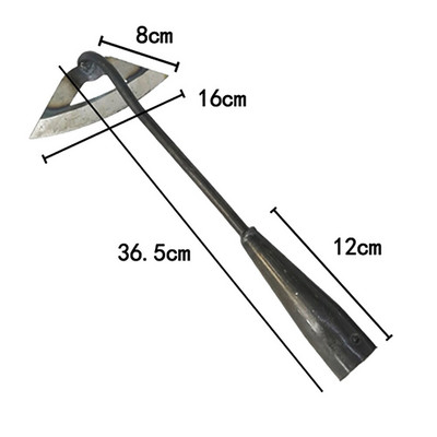 Visiškai plieninis grūdintas tuščiaviduris kaplis, sodo rankinis krautuvas, tuščiaviduris kanapis Žemės ūkio įrankis, skirtas ravėti, arti, kasti, kapoti