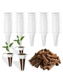 Pakaitiniai auginimo krepšeliai Sėklų pradinių ankščių rinkinys Hidroponinės auginimo sistemos sėklų ankščių krepšeliai, skirti auginti vyšninių pomidorų braškes