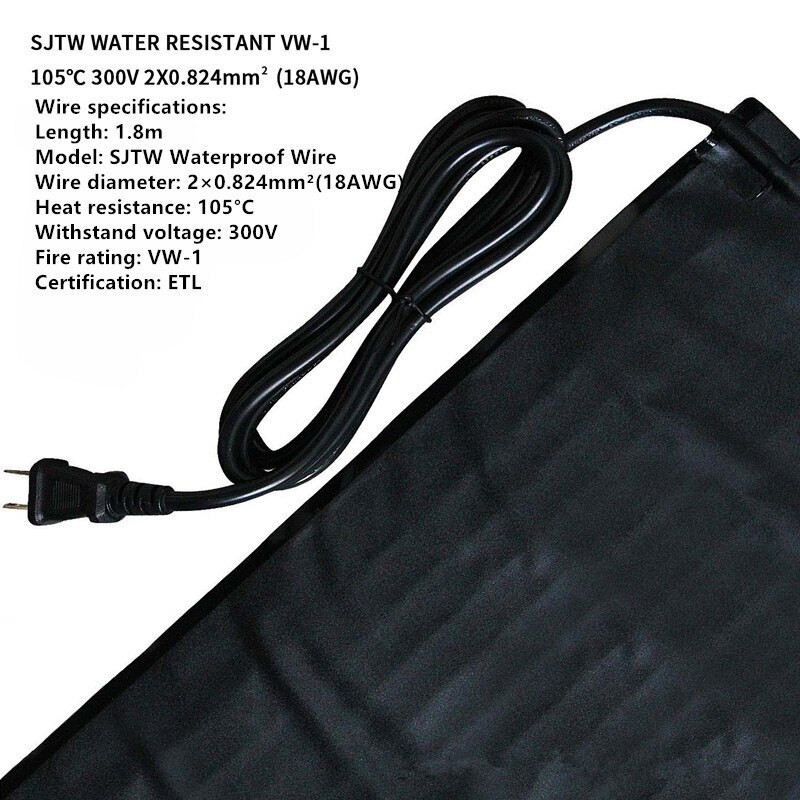 Vandeniui atsparus sodinukų šildymo kilimėlis augalų sėklų daiginimo dauginimas kloninis starteris sodo reikmenys