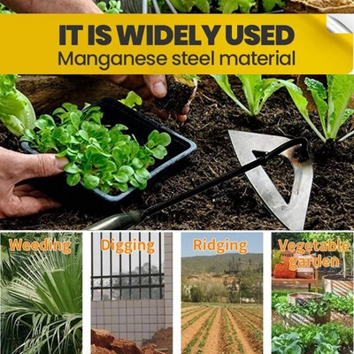 Tot din oțel întărit sapă goală lopată unelte de grădină de mână pentru plivire greblă plantarea legumelor fermă grădină instrument de agricultură -40