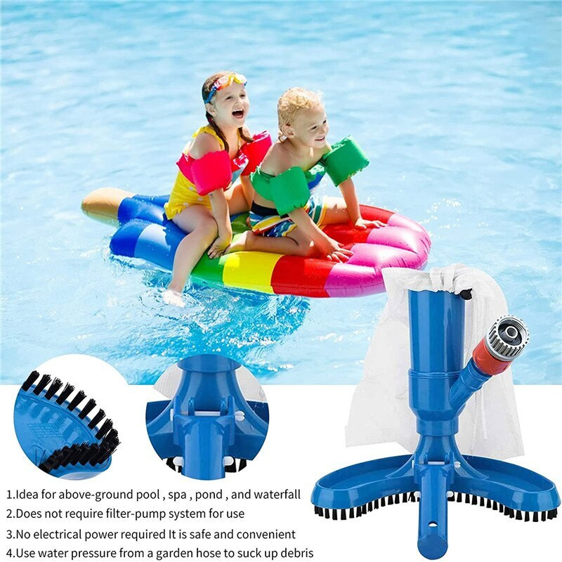 Plaukimo baseino dulkių siurblys valymo įrankis siurbimo galvutės tvenkinio fontanas dulkių siurblys Šepetys karštos spyruoklės dulkių siurblys