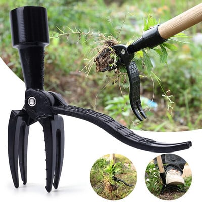 Weeder Foot Standing Weeder Head Replacement Stand Up Metal Weed Puller Root Remover Outdoor Kill Weed Garden Tool