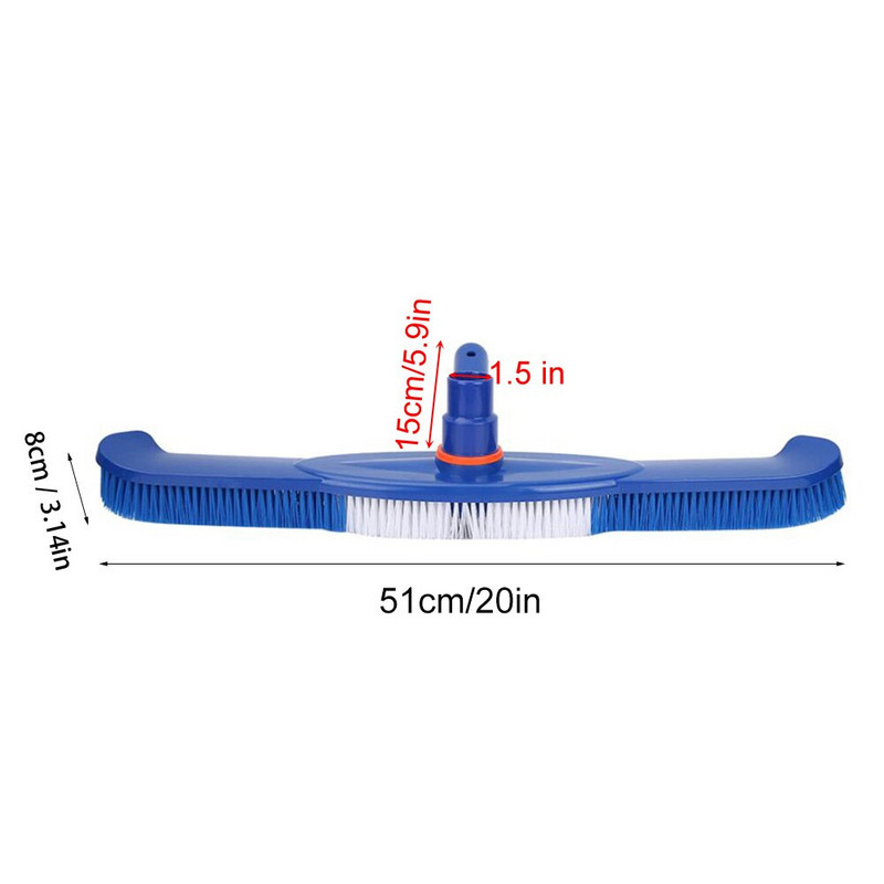 Patvarus 20 colių baseino valymo šepečio galvutės tvenkinys SPA sienų grindų šluotos valiklis SPA paviršiai