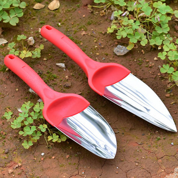Градинска лопата от неръждаема стомана Лопата за засаждане на цветя Градинска пластмасова дръжка Ръчни инструменти за градинарство