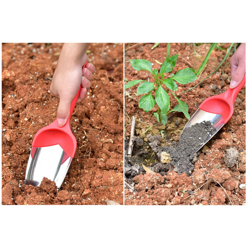 Nešiojamas sodo kastuvas Kastuvas nerūdijančio plieno Daugiafunkcis kietas plastikinis rankena Kasimo mentelė Bonsai Home