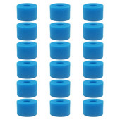 Practic 18 buc pentru cartuș filtrant pentru cadă cu hidromasaj, spumă lavabilă, reutilizabilă Intex Pure Spa, tip S1