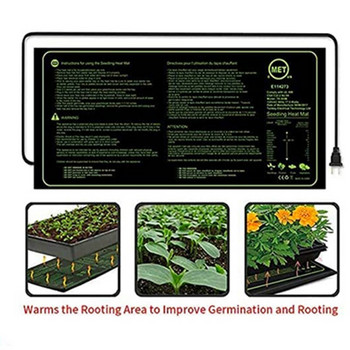 Αδιάβροχο σπορόφυτο Θέρμανση Ματ φυτών Βλάστηση σπόρων Πολλαπλασιασμός Κλώνος Starter Pad Garden Supplies