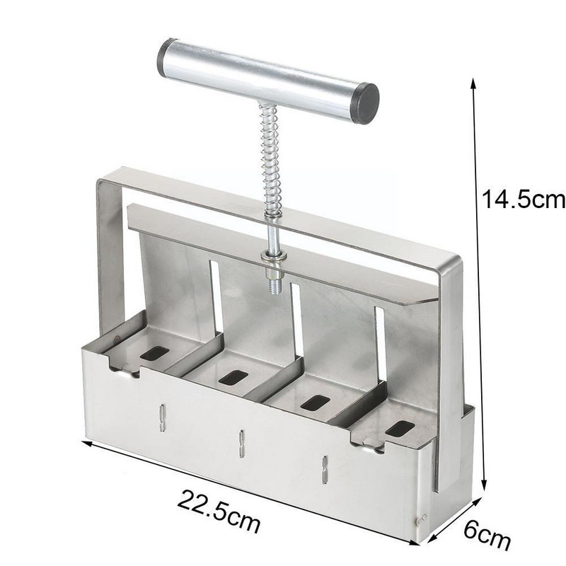 2 colių rankinis dirvožemio blokatorius, plieninis rankinis dirvožemio blokų gamintojas su rankena augalų dirvožemio blokavimo įrankis, skirtas sodinukams Sta Z9E7