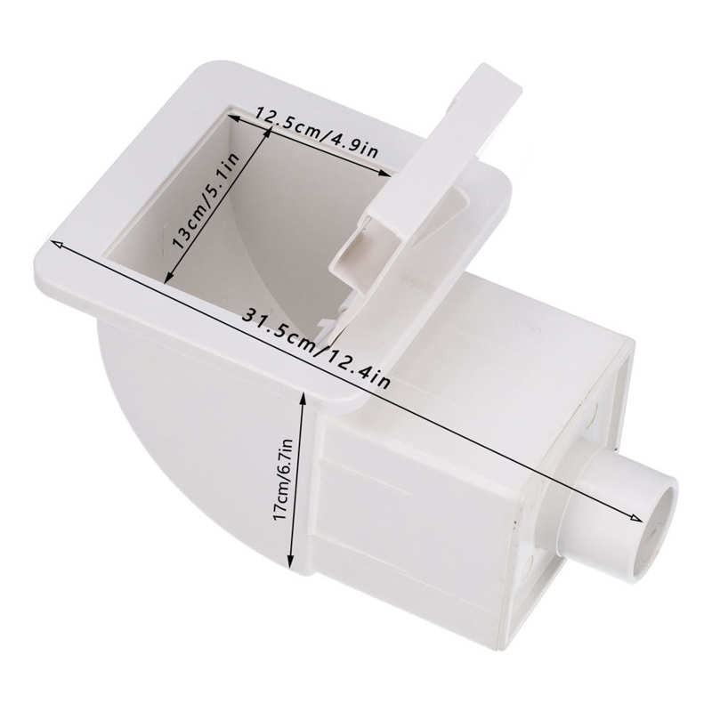 1,5 colio skimerio rinkinys, skirtas virš žemės esančio baseino kanalizacijos įtaisui baseino valymo skimmerio įrangai baseino valiklis