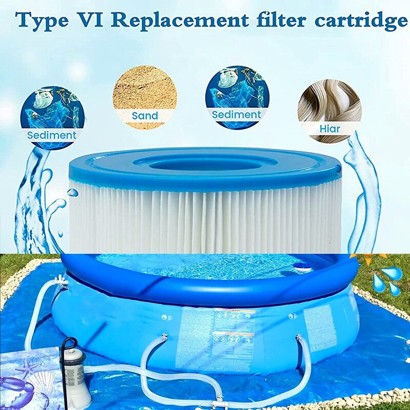 5 ks/8 ks bazénových filtrov, pre filtračné čerpadlo Bestway Spa typ VI, filtre do vírivky pre Lay-Z-Spa, pre filter Coleman SaluSpa