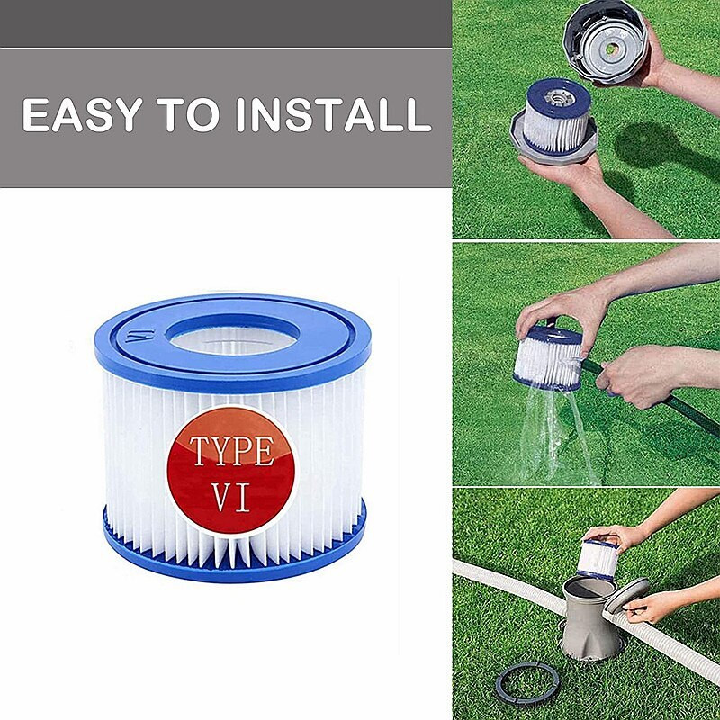 5 ks/8 ks bazénových filtrov, pre filtračné čerpadlo Bestway Spa typ VI, filtre do vírivky pre Lay-Z-Spa, pre filter Coleman SaluSpa
