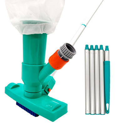 Siurbiamasis baseino valiklis Baseino valymo šepetys Baseino dulkių siurblys su galingu siurbimo baseino valikliu su nuimamu teleskopiniu strypu