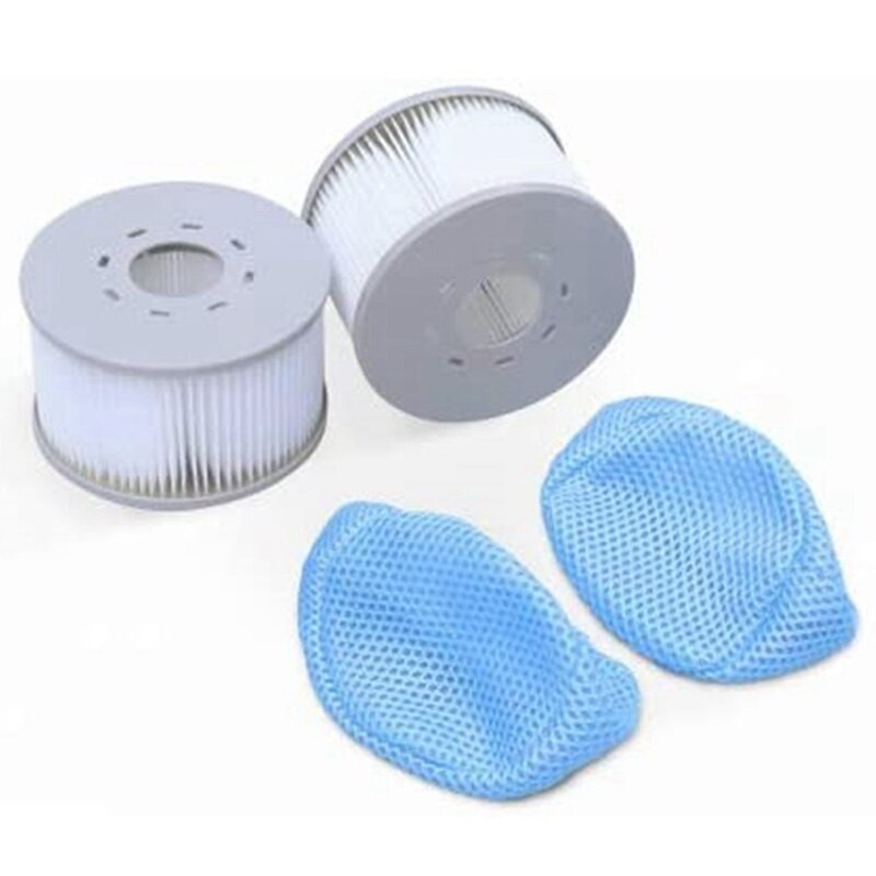 4 ks filtračných vreciek pre náhradný filter/držiak filtra pre nafukovacie bazény Miweba Mspa Whirlpool