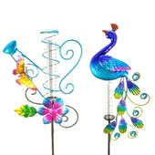 Lietaus matuoklis lauko sodo metalinis dekoratyvinis kuolas su vandeniui atspariu stiklu didelio vamzdžio lietaus matuokliu kiemo sodo terasos vejai