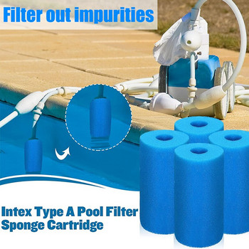 18 τεμ. For Intex Pure Spa, επαναχρησιμοποιήσιμο αφρό υδρομασάζ, φίλτρο φίλτρου τύπου S1, φίλτρο αφρού πισίνας