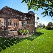 Sodo lietaus matuoklis nuo deformacijos stabilus kabantis drugelis sodo kuolas, 33,4 colio nerūdijantis sodo dekoravimo reikmenys 55KF