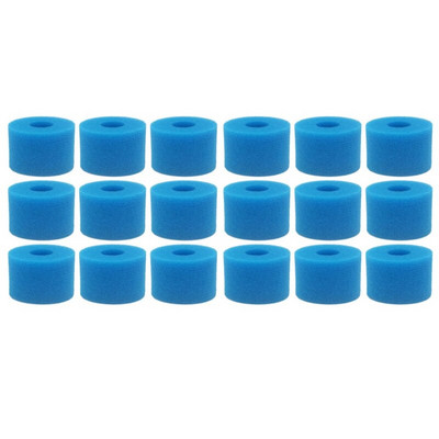 18 бр филтърна гъба за Intex S1 тип Pure Spa многократна миеща се пяна филтърна касета за гореща вана