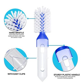 Четка за почистване на басейн Ръчни инструменти за почистване на врати и прозорци Clean Step Corner за плувен басейн Гореща вана CLH@8
