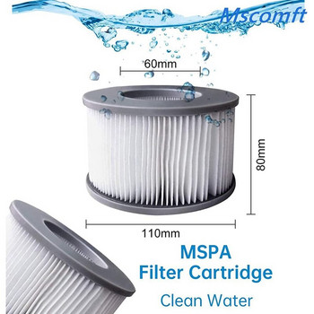 Αξεσουάρ Whirlpool για MSpa Ανταλλακτικό φίλτρο Whirlpool Διπλή συσκευασία για φουσκωτές πισίνες