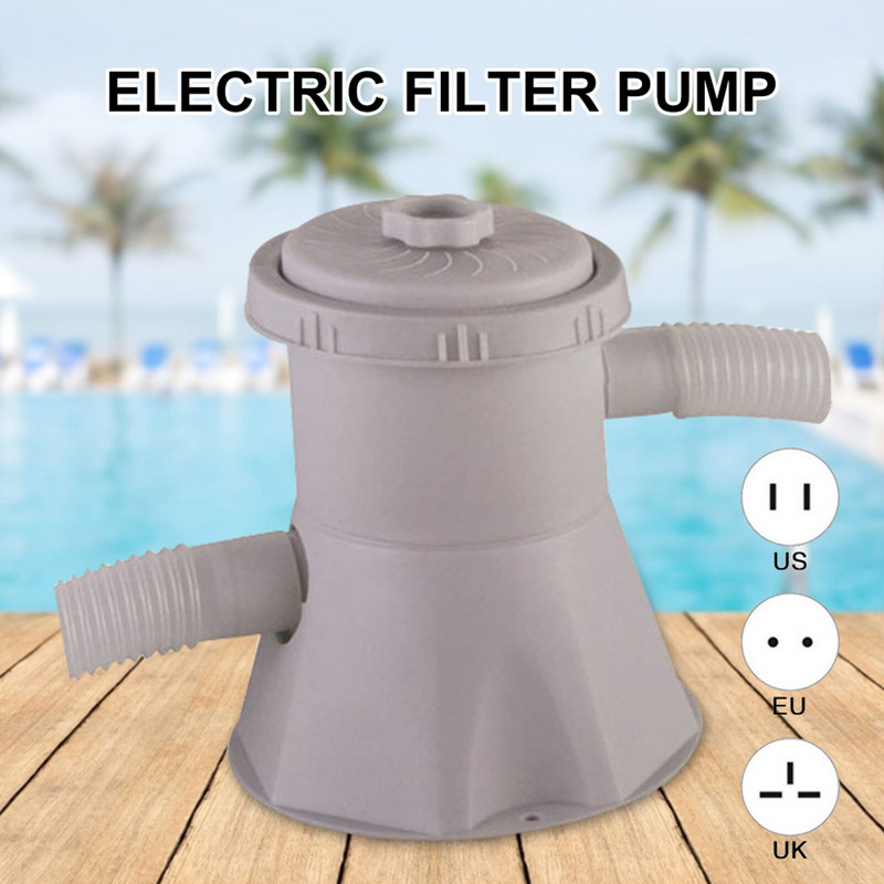 Priehľadné filtračné čerpadlo 15W 110-240V elektrické letné bazénové filtračné vodné čerpadlo pre nadzemné bazény, denná starostlivosť
