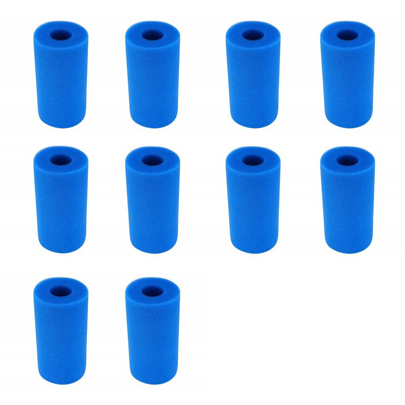 10 vnt baseino putplasčio filtro kempinė Daugkartinio naudojimo bioputų valiklis vandens Intex tipo baseino priedai piscina piscine