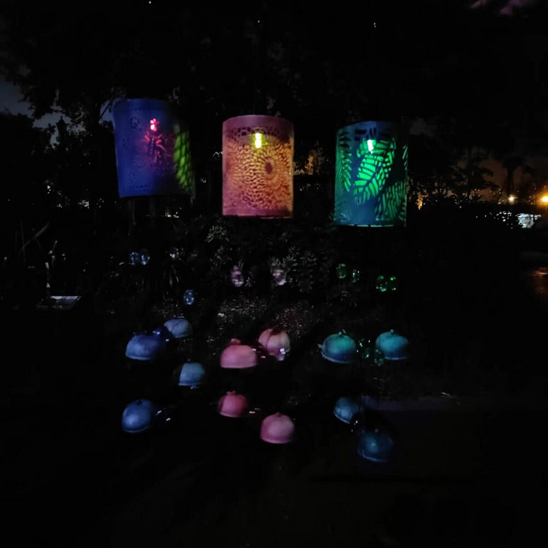 Vėjo varpeliai su LED lemputėmis Dzwonki Wietrzne Lampy Solarne Do Ogrodu Solar Campana De Viento Para Jardin Colgante lauko varpai