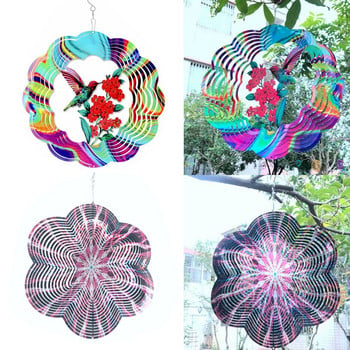 Вътрешен външен градински декор Декорация на двора 3D Wind Spinner Wind Catchers Wind Chime Висящ орнамент