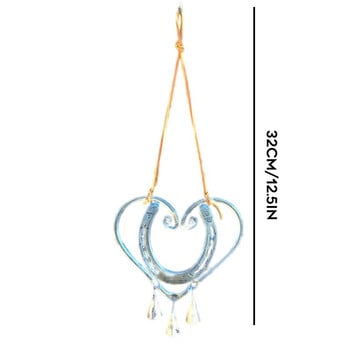 Lucky Love Wind Chime με ατσάλινα νύχια Εξατομικευμένο στολίδι για την Ημέρα του Αγίου Βαλεντίνου για Διακόσμηση αυλής στον κήπο του σπιτιού Νέο 2022