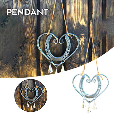 „Lucky Love“ vėjo varpelis su plieniniais nagais suasmenintas Valentino dienos pakabinamas ornamentas namų sodo kiemo dekoravimui Nauja 2022 m.