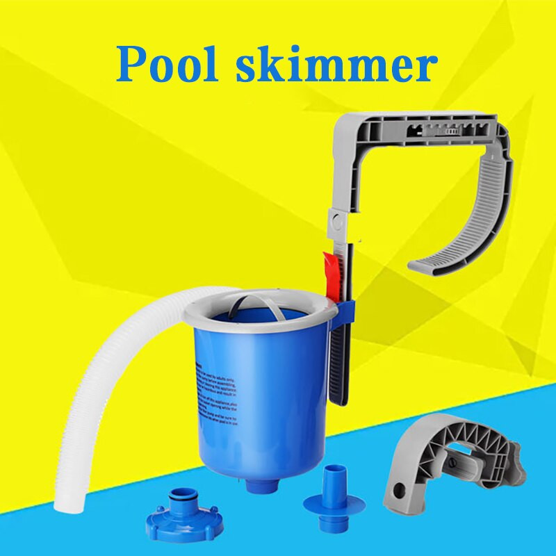 Automatic Pool Surface Cleaner Pool Care Surface Float Extractor Swimming Pool Skimmer Wall Mount Cleaner Leaf Collection Tool