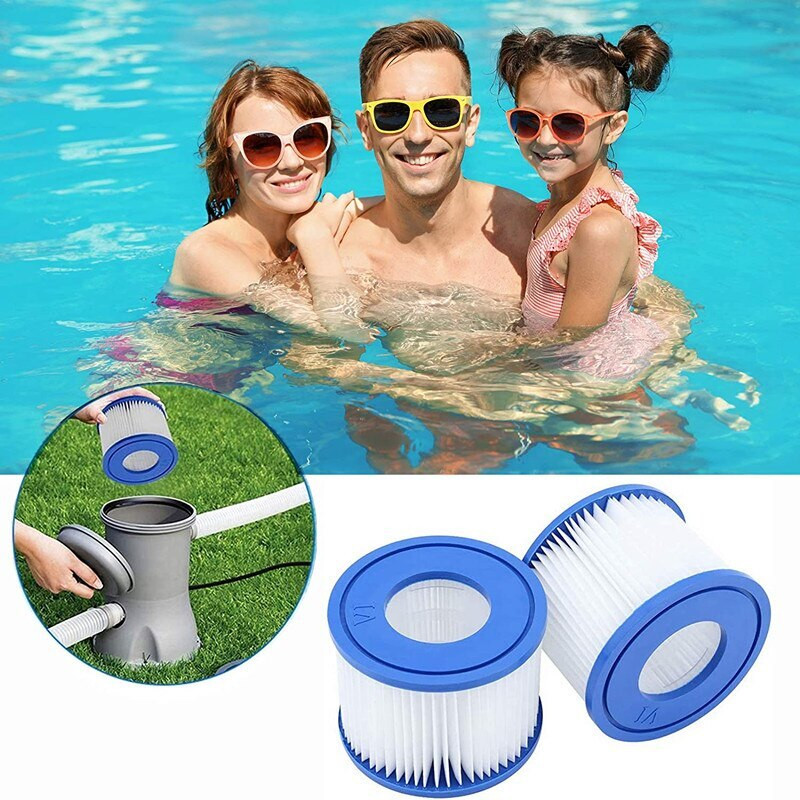 8 ks filtračných kaziet do bazéna, umývateľný filter, ľahko čistiteľný, pre filtračné čerpadlo Bestway Spa