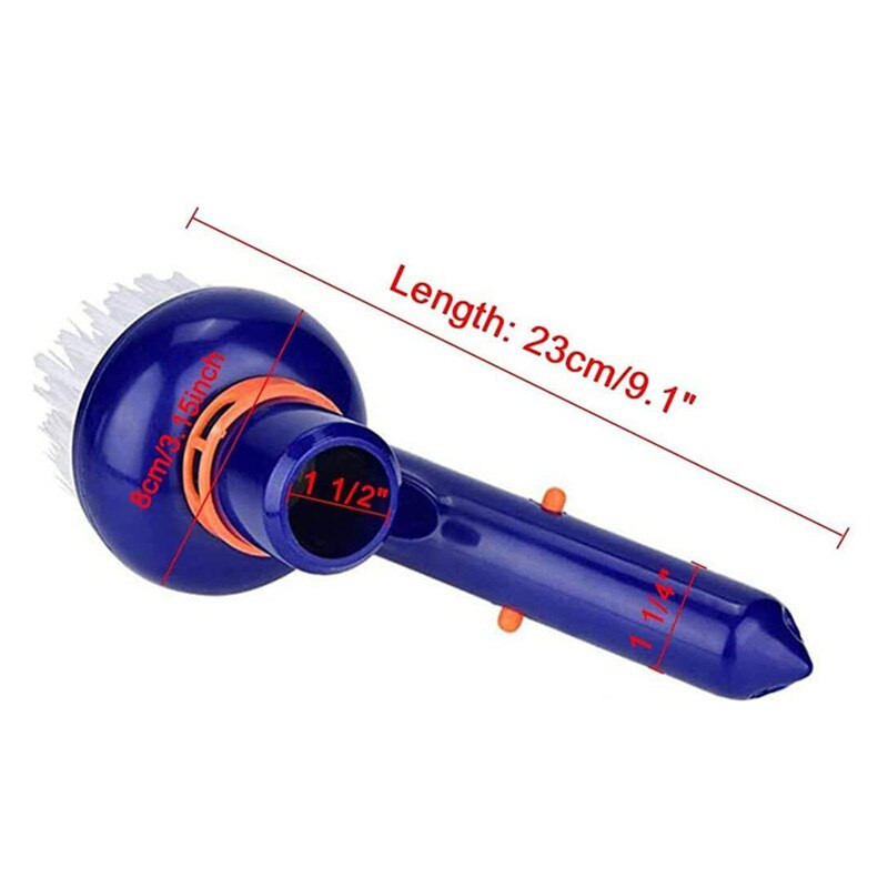 Praktiškas baseino šepetys Mažos siurbimo galvutės šepetys Dulkių siurblys Daugiafunkcis valymo priedai Dropshipping