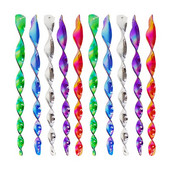 8vnt Atspindintys paukščių atbaidymo strypai 7 spalvos 30cm kabantys paukščių repelentai atspindintys vėjo spiraliniai strypai sodo apsauga nuo paukščių