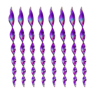 8vnt Atspindintys paukščių atbaidymo strypai 7 spalvos 30cm kabantys paukščių repelentai atspindintys vėjo spiraliniai strypai sodo apsauga nuo paukščių